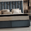 Flex Luxury Upholstered Bed in Suede - Oak Inside