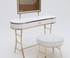 Flex Solid Wood PU Polished Dressing Table - Oak Inside