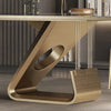 Fusion Premium Dinning Table Set In Stainless Steel 304 - Oak Inside