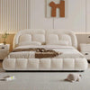 Fusion Premium Upholstered Bed in Brooklyn Fabric - Oak Inside