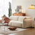 Go Pro Leon Luxury Mid - Century Sofa In Suede - Oak Inside