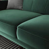 Honbay Luxury Mid - Century Sofa In Suede - Oak Inside