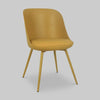 Icon Dining Chair In Leatherette - Oak Inside