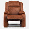 Jack Upholstered 1 Seater Recliner In Leatherette - Oak Inside