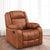 Jack Upholstered 1 Seater Recliner In Leatherette - Oak Inside