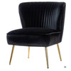 Jackson Luxury Accent Chair In Suede - Oak Inside