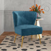 Jackson Luxury Accent Chair In Suede - Oak Inside