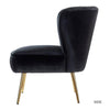 Jackson Luxury Accent Chair In Suede - Oak Inside