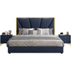 Jelly Premium Upholstered Bed In Leatherette - Oak Inside