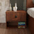 Jessica Bedside Table In Veneer Polish - Oak Inside