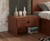 Jessica Bedside Table In Veneer Polish - Oak Inside