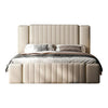 Jumanji Premium Upholstered Bed in Leatherette - Oak Inside