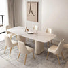 Kelly Premium Dinning Table Set In PU Polish - Oak Inside