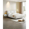 Masco Premium Upholstered Bed Without Storage In Leatherette - Oak Inside