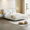 Masco Premium Upholstered Bed Without Storage In Leatherette - Oak Inside