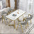 Maxima Luxury Dinning Table Set In Stainless Steel 304 - Oak Inside