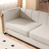 Modern Premium Sofa Set in Suede - Oak Inside