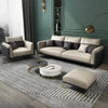 Mono Luxury Sofa Set In Leatherette - Oak Inside