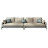 Mono Luxury Sofa Set In Leatherette - Oak Inside