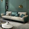 Mono Luxury Sofa Set In Leatherette - Oak Inside