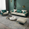 Mono Luxury Sofa Set In Leatherette - Oak Inside