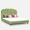 Mono Luxury Upholstered Bed Without Storage In Suede - Oak Inside