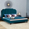 Mono Luxury Upholstered Bed Without Storage In Suede - Oak Inside