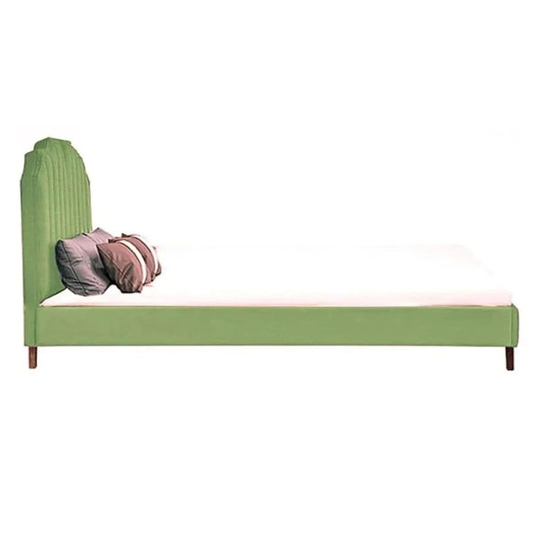 Mono Luxury Upholstered Bed Without Storage In Suede - Oak Inside