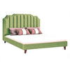 Mono Luxury Upholstered Bed Without Storage In Suede - Oak Inside