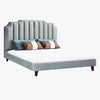 Mono Luxury Upholstered Bed Without Storage In Suede - Oak Inside