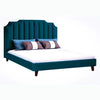 Mono Luxury Upholstered Bed Without Storage In Suede - Oak Inside