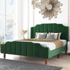 Nextra Luxury Upholstered Bed Without Storage In Suede - Oak Inside