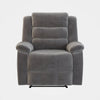 Nikom Upholstered 1 Seater Recliner In Suede - Oak Inside