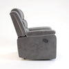 Nikom Upholstered 1 Seater Recliner In Suede - Oak Inside