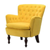 Oppo Luxury Accent Chair In Suede - Oak Inside