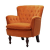 Oppo Luxury Accent Chair In Suede - Oak Inside