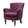 Oppo Luxury Accent Chair In Suede - Oak Inside