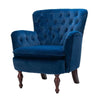 Oppo Luxury Accent Chair In Suede - Oak Inside