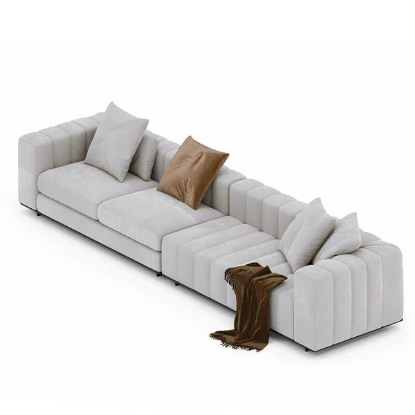 Oscar Premium 4 Seater Ultra Modern Sofa Set - Oak Inside