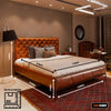 Xylo Premium Antique Upholstered Bed in Leatherette