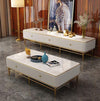 Pop Star Luxury Center Table In PU & Stainless Steel 304 - Oak Inside