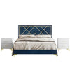 Porch Premium Upholstered Bed Without Storage In Suede - Oak Inside