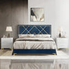 Porch Premium Upholstered Bed Without Storage In Suede - Oak Inside