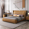 Relexo Luxury Upholstered Bed in Leatherette - Oak Inside