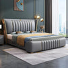 Relexo Luxury Upholstered Bed in Leatherette - Oak Inside