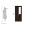 Rolex Engineered Wood Wardrobe 2 Doors - Oak Inside