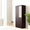 Rolex Engineered Wood Wardrobe 2 Doors - Oak Inside