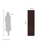 Rolex Engineered Wood Wardrobe 2 Doors - Oak Inside