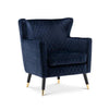 Rome Luxury Accent Chair In Suede - Oak Inside