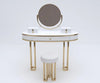 Royal Solid Wood PU Polished Dressing Table - Oak Inside